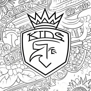 Sacramento Kings Logo Coloring Page 34323-28521