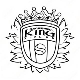 Sacramento Kings Logo Coloring Page 34323-28597