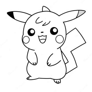 Adorable Pikachu Coloring Page 34333-28529