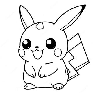 Adorable Pikachu Coloring Page 34333-28530