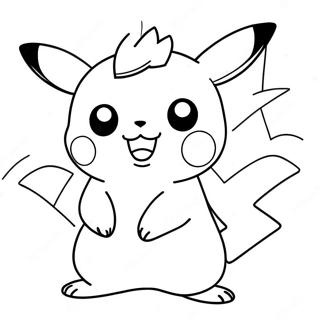 Adorable Pikachu Coloring Page 34333-28532