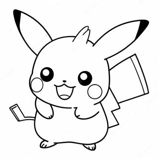 Adorable Pikachu Coloring Page 34333-28605