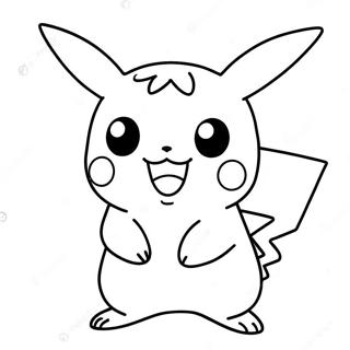 Adorable Pikachu Coloring Page 34333-28606