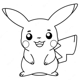 Adorable Pikachu Coloring Page 34333-28607