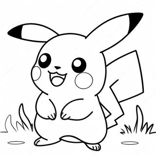Adorable Pikachu Coloring Page 34333-28608