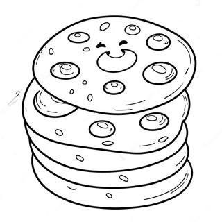 Chocolate Chip Cookie Coloring Page 34342-28535