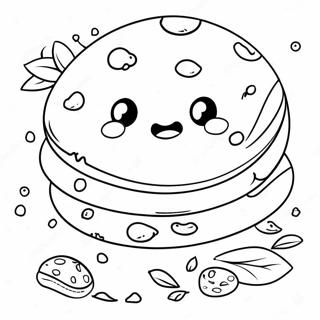 Chocolate Chip Cookie Coloring Page 34342-28536