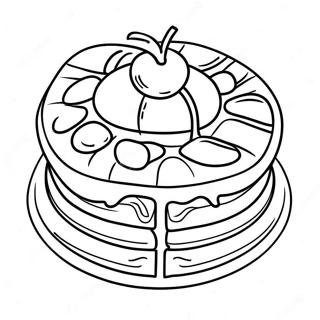 Waffle Coloring Page 34372-28635