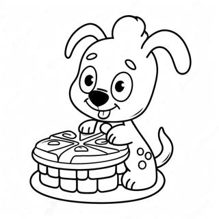 Cute Cartoon Waffle Coloring Page 34373-28640