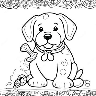 Dog Bone Coloring Page 34382-28644