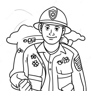 Thank You First Responders Coloring Page 34392-28574