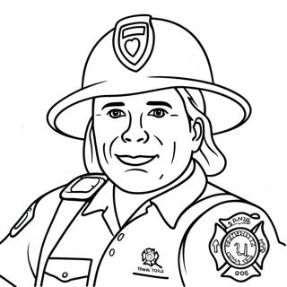 Thank You First Responders Coloring Page 34392-28575