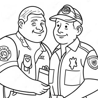 Thank You First Responders Coloring Page 34392-28650