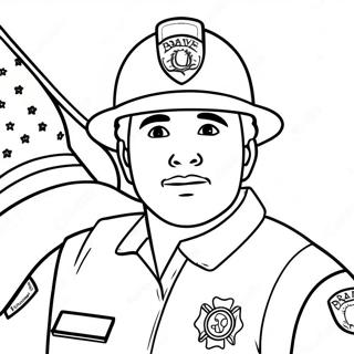 Brave First Responder In Action Coloring Page 34393-28655