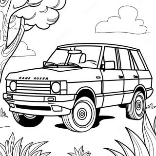 Range Rover Coloring Pages