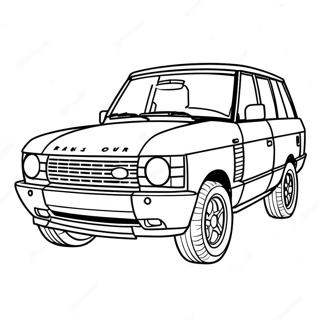 Range Rover Coloring Page 34412-28668