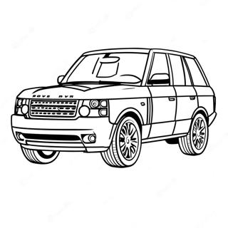 Luxury Range Rover Coloring Page 34413-28670