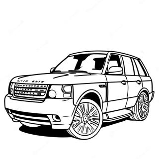 Luxury Range Rover Coloring Page 34413-28672