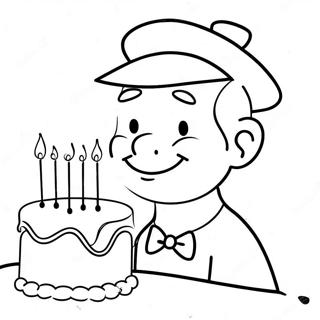 Happy Birthday Uncle Coloring Pages