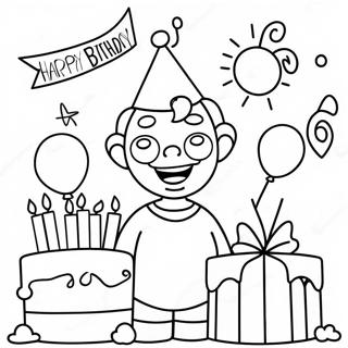 Funny Happy Birthday Uncle Coloring Page 34423-28677