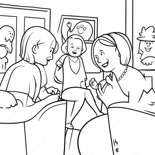 Martha Speaks With Friends Coloring Page 34433-28685