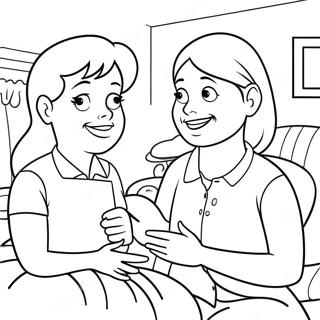 Martha Speaks With Friends Coloring Page 34433-28687