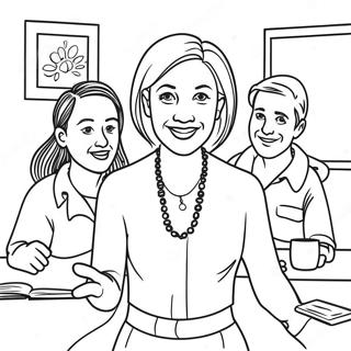 Martha Speaks With Friends Coloring Page 34433-28688