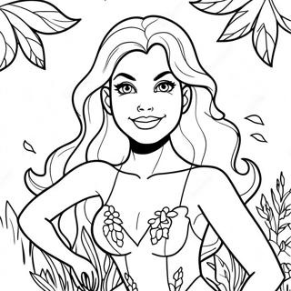 Poison Ivy In A Garden Coloring Page 34463-28709