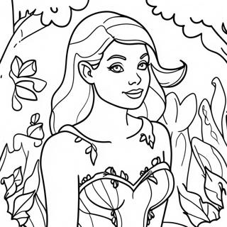 Poison Ivy In A Garden Coloring Page 34463-28710