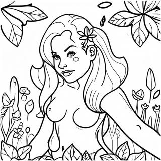 Poison Ivy In A Garden Coloring Page 34463-28711