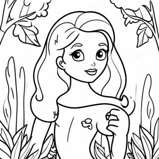 Poison Ivy In A Garden Coloring Page 34463-28712