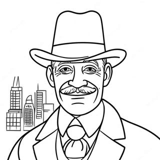 Mayor Humdinger Coloring Page 34472-28714