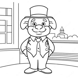 Mayor Humdinger Coloring Page 34472-28716