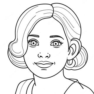 Girl Face Coloring Page 34492-28732