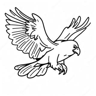 Majestic Vulture In Flight Coloring Page 34503-28742