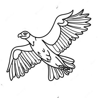 Majestic Vulture In Flight Coloring Page 34503-28744