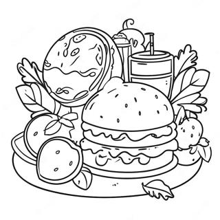 Food And Drink Coloring Page 34522-28754