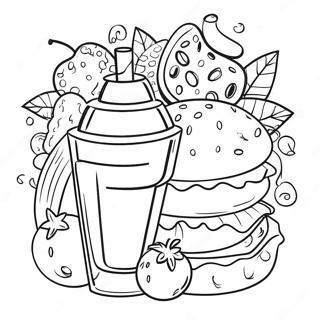 Food And Drink Coloring Page 34522-28755