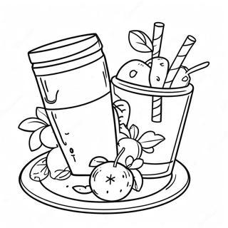 Food And Drink Coloring Page 34522-28756