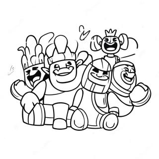 Clash Royale Coloring Page 34532-28764