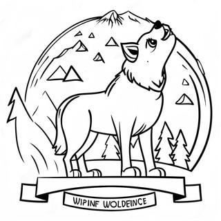 Great Wolf Lodge Logo Coloring Page 34562-28787