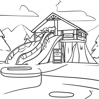 Great Wolf Lodge Water Park Coloring Page 34563-28791