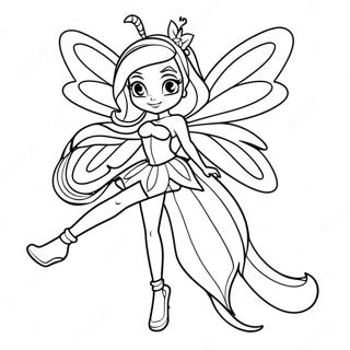 Bloom Winx Club In Fairy Form Coloring Page 34583-28805