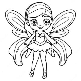 Bloom Winx Club In Fairy Form Coloring Page 34583-28807