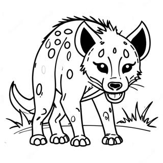 Hyena Coloring Page 34592-28811