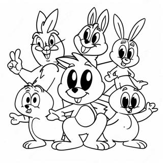 Looney Tunes Characters Coloring Page 34603-28821