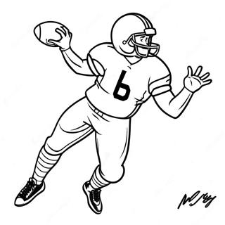 Brock Purdy Throwing A Football Coloring Page 34643-28853