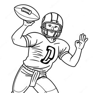 Brock Purdy Throwing A Football Coloring Page 34643-28854