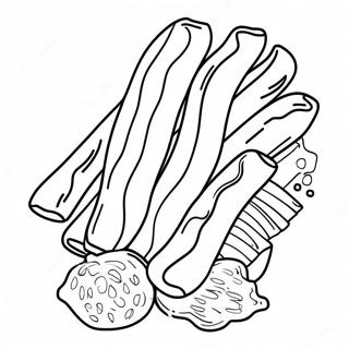 Bacon Coloring Page 34682-28883