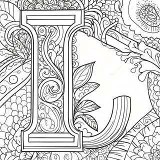 Lively Letter L Coloring Page 3470-2824